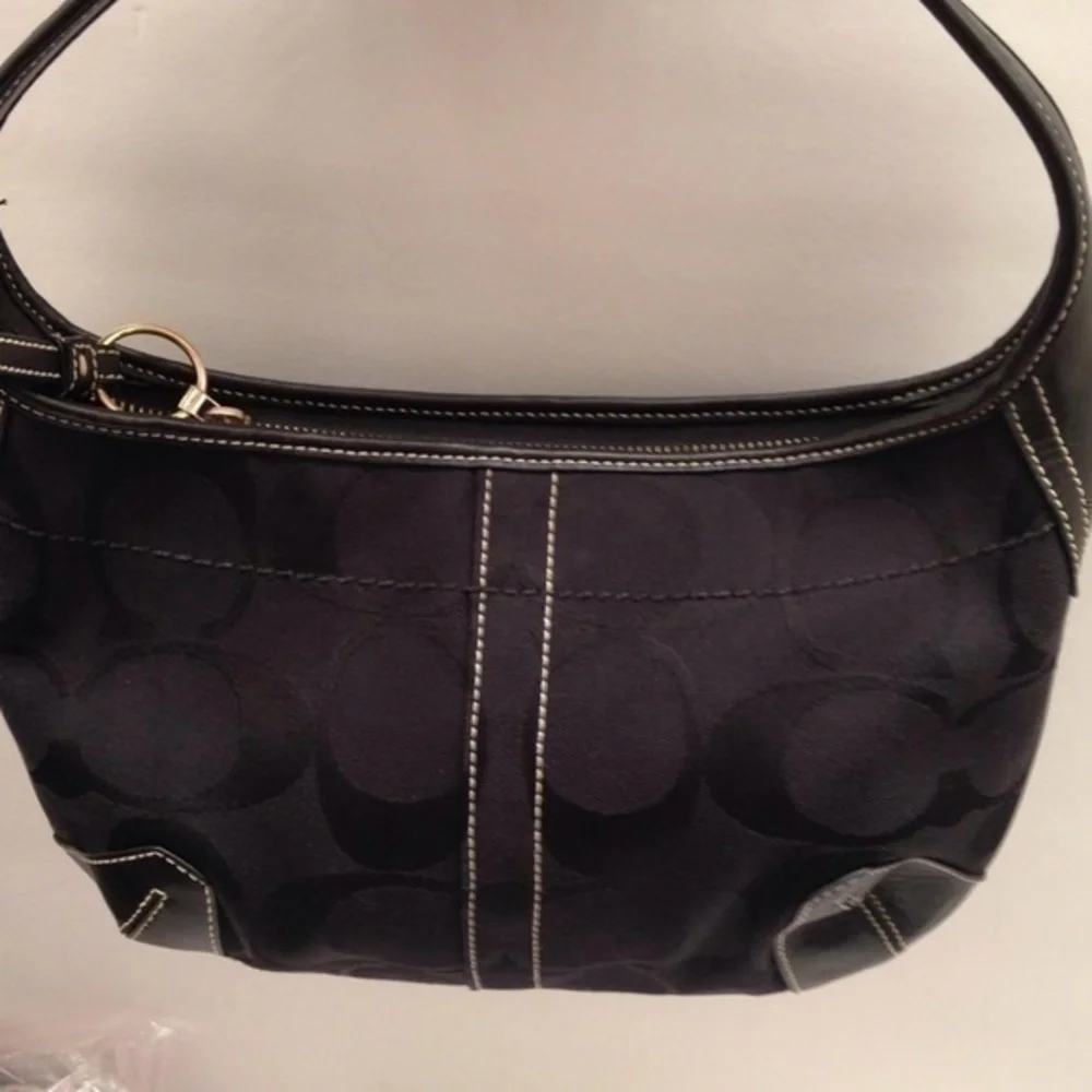 COACH y2k vintage ergo signature SIG C black HOBO BAG